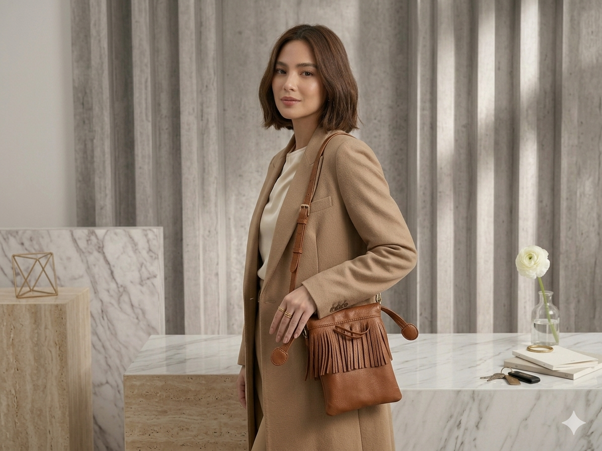 Brown Fringe Crossbody — Styled