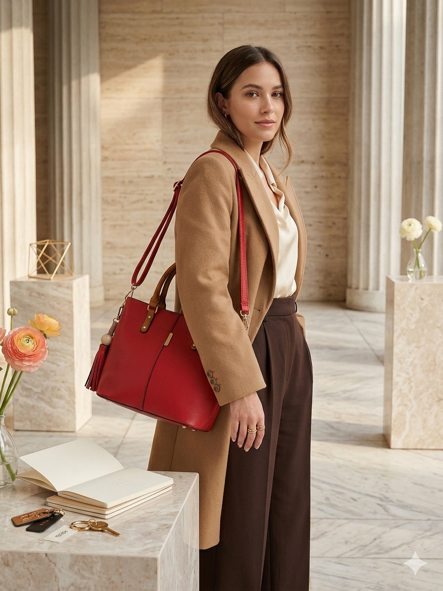 Red Tassel Tote — Styled