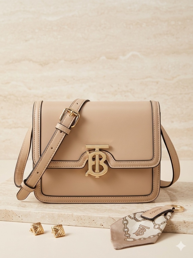 Beige Classic Crossbody