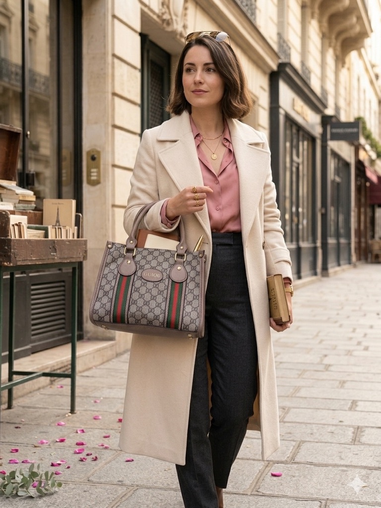 GG Stripe Tote — Styled